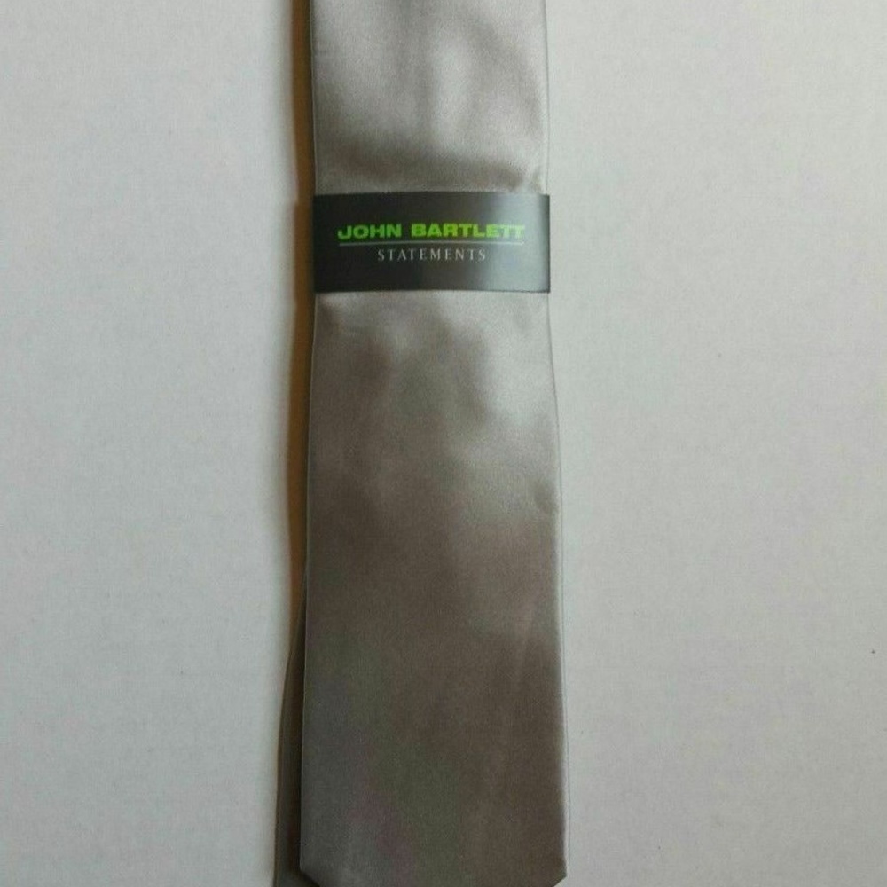 John Bartlett Necktie Statements Solid Satin Tie S